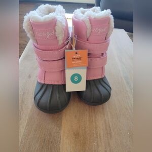 Cat & Jack Pink and Gray Kids Boots
